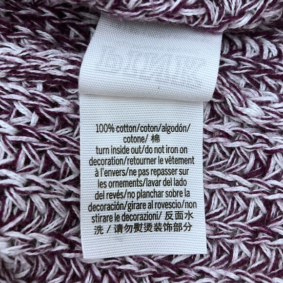 PINK Victoria's Secret XS Purple Marled Knit Oversized Cropped Sweater - Picture 14 of 15